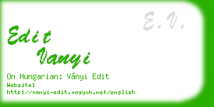 edit vanyi business card