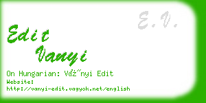 edit vanyi business card